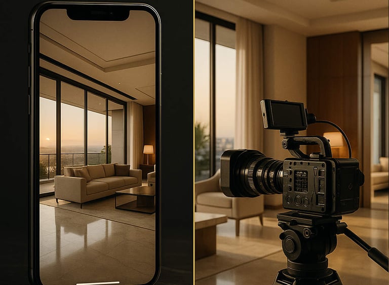 Immobilien-Videopaket mit Reel, Immobilienvideo und Drohne