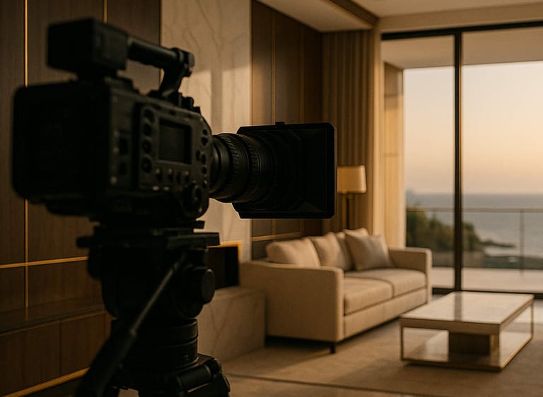 Hochwertiges Immobilienvideo mit Drohnenaufnahmen