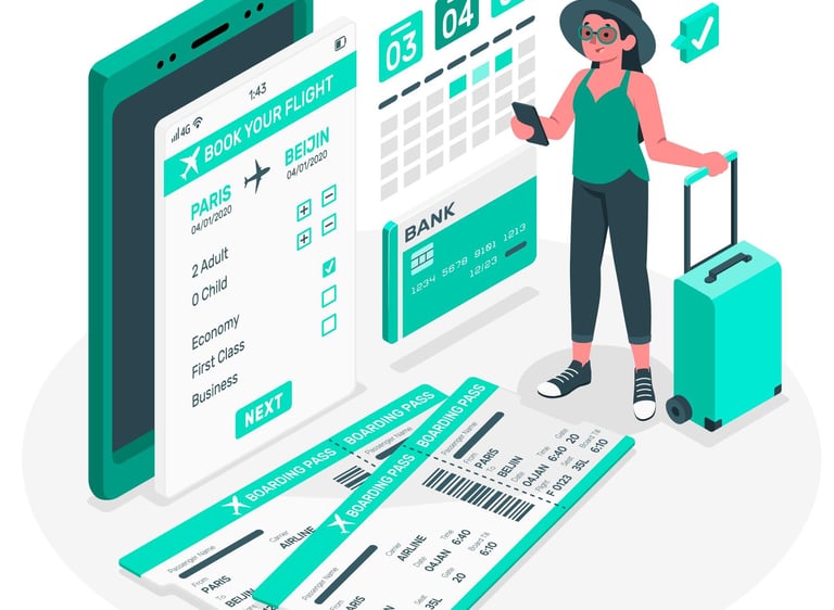 <a href="https://www.freepik.com/free-vector/flight-booking-concept-illustration_8672751.htm#fromVie