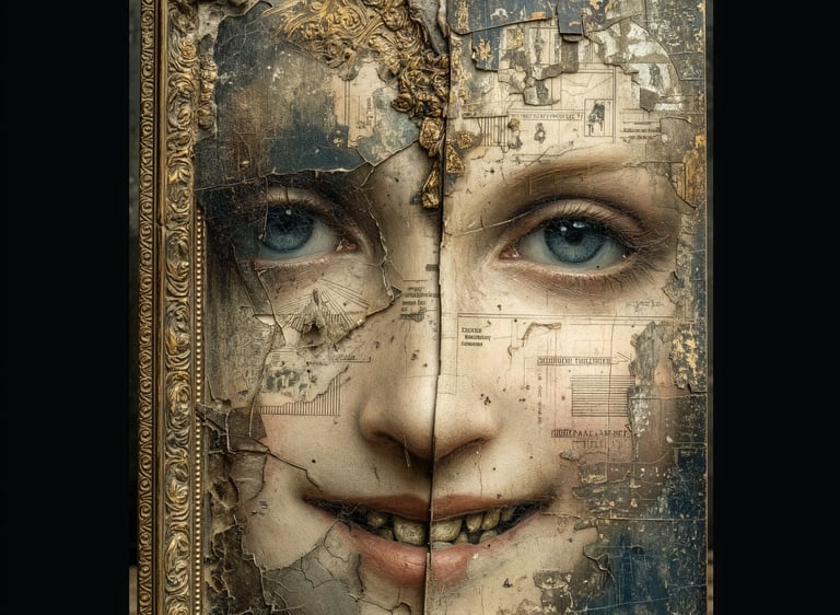 Book cover for The Grandfather's Pigments, a Da Vinci supernatural thriller by Leo Di Lux.