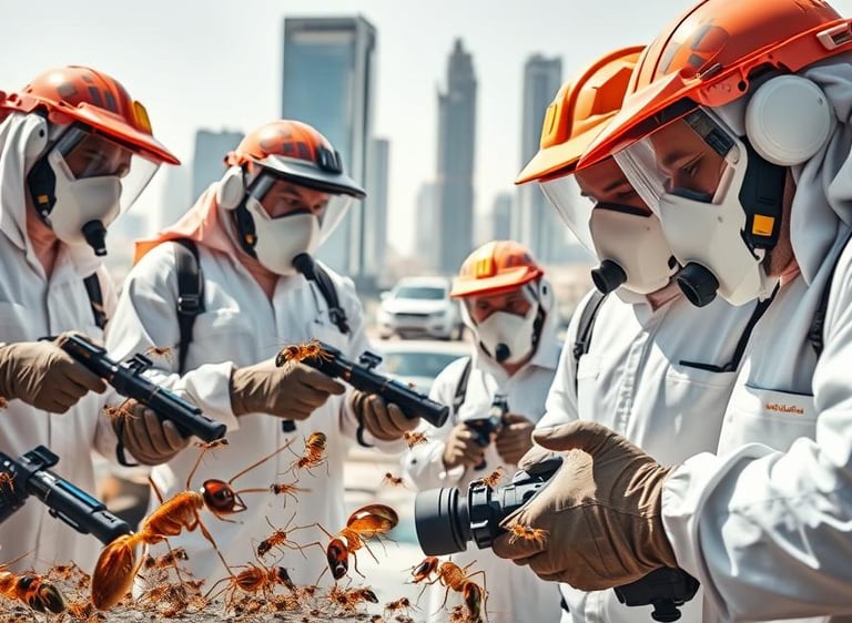 القضاء على بق الفراش والصراصير بالرياض