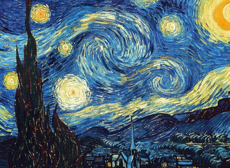 Obra A Noite Estreladado - Van Gogh