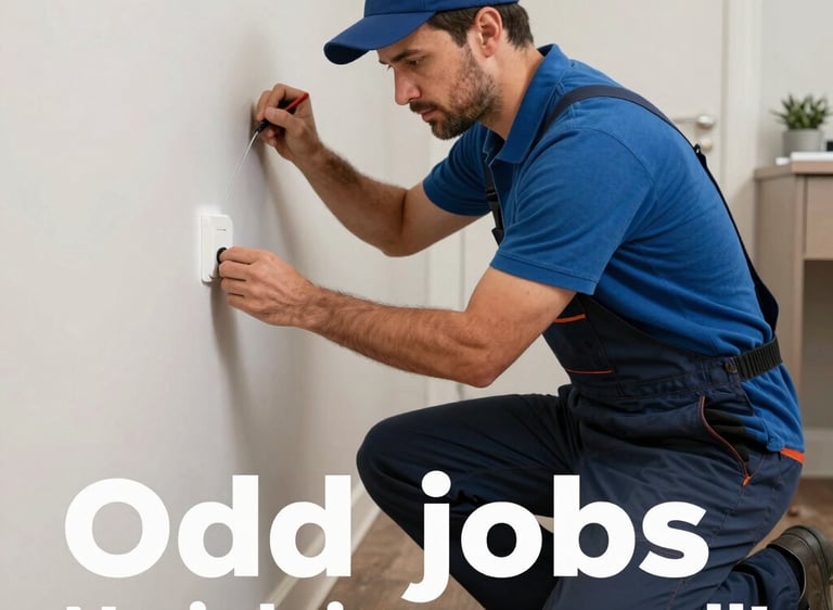 assorted hand tools on gray concrete floor