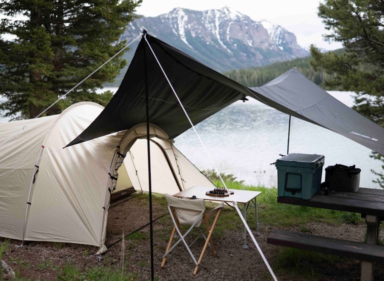 Wild Rover's Snow Peak Vault Tent For Rent With A DOD Tarp