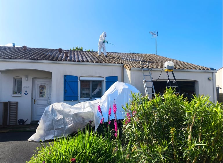 Nettoyage de toiture agrée ALGIMOUSS par établissement CRAPART