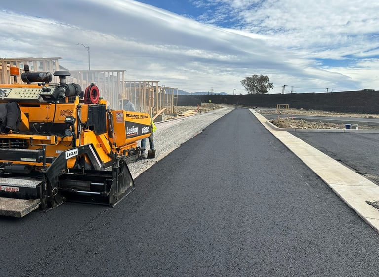 New asphalt road