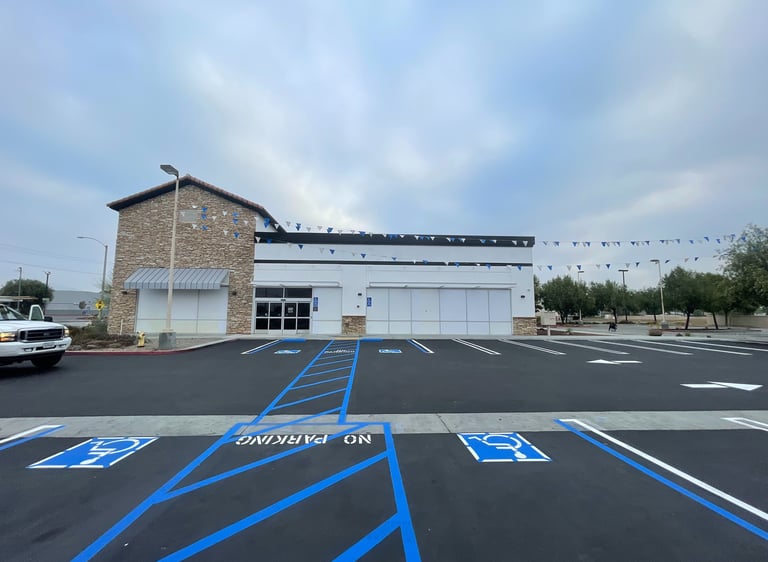 ADA compliant parking lot