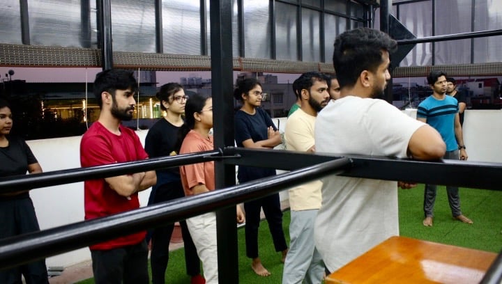 Calisthenics beginner workshop in Bangalore by Calibaf calisthenics studio