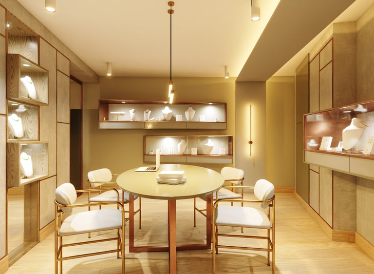 consulting room with a table and chairs