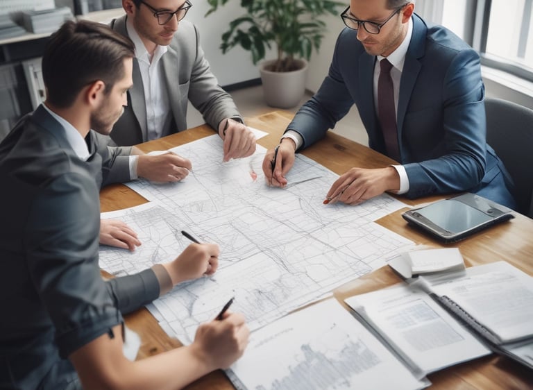 Graph showing upward trend with blue tones symbolizing SEO growth and success.