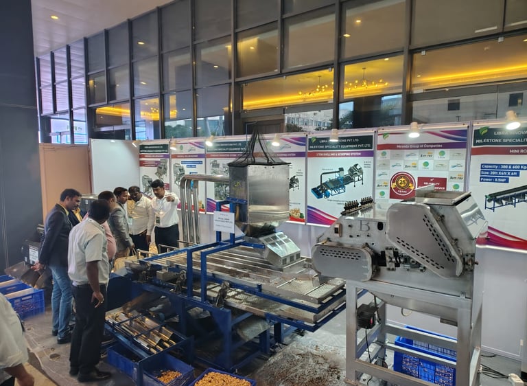 cashew scooping system, separator system 