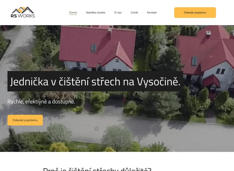 Reference RSWorks čištění střech