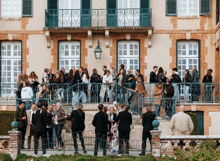 Maison de champagne Taittinger, reportage événement professionnel