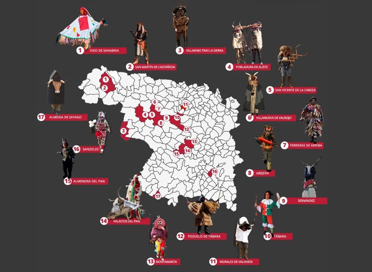 Máscaras, diablos y tradición: la Zamora más ancestral se exhibe en Madrid