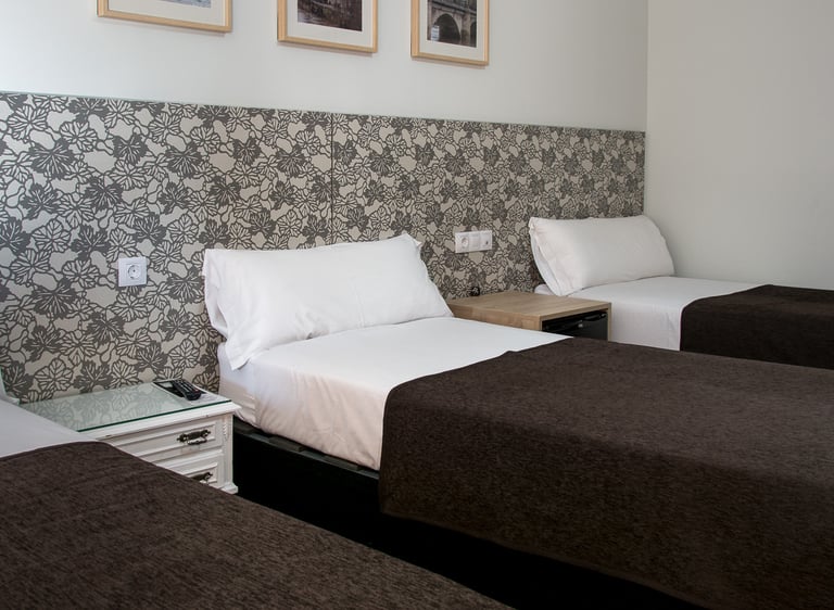 Habitación doble o triple con baño privado en Logroño