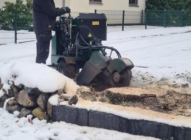 Prignitzer Gartenbewässerung - Stubbenfräse