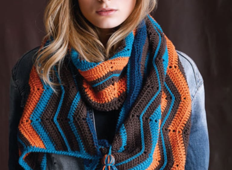 Chevron Wrap - Australian Superfine Merino (ACS)