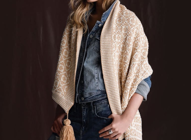 Mosaic Wrap - Australian Superfine Merino (ACS)