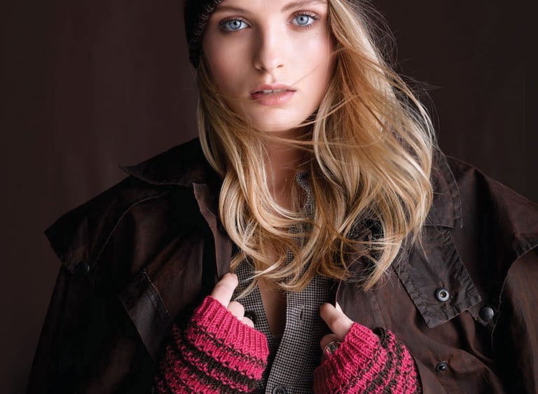 Slip Stitch Beanie & Mittens - Australian Superfine Merino (ACS)