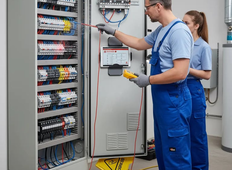 Fehlerbehebung eines Schaltschrankes in Nrnberg vom Elektro Meister Khalid