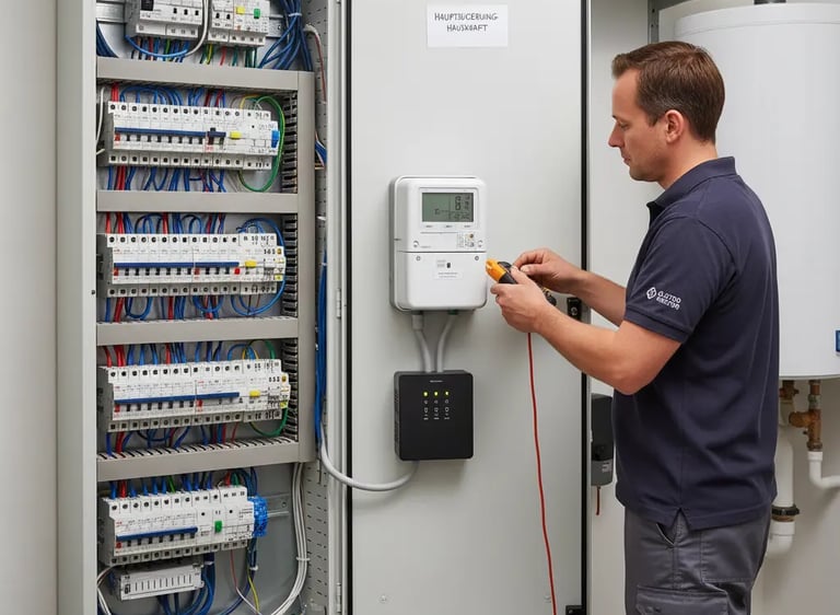 Wartung eines Schaltsschrankes vom Elektromeister Khalid aus Nuernber