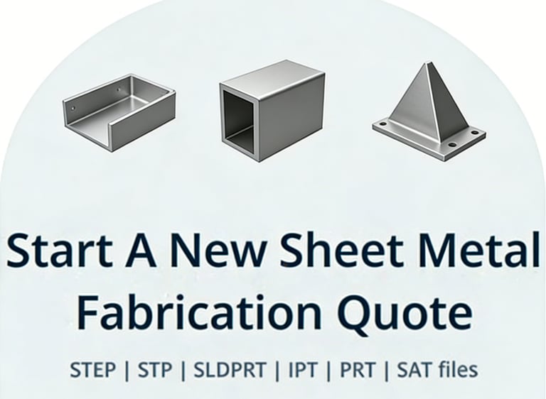 Custom sheet metal parts by Doing Metal.Please upload your .STEP, .DWG, or .PDF files for an accurat
