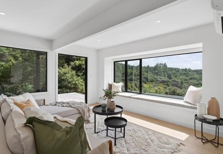 Kaiwaka Mangawhai Road home renovation - living room after - CHR Builders