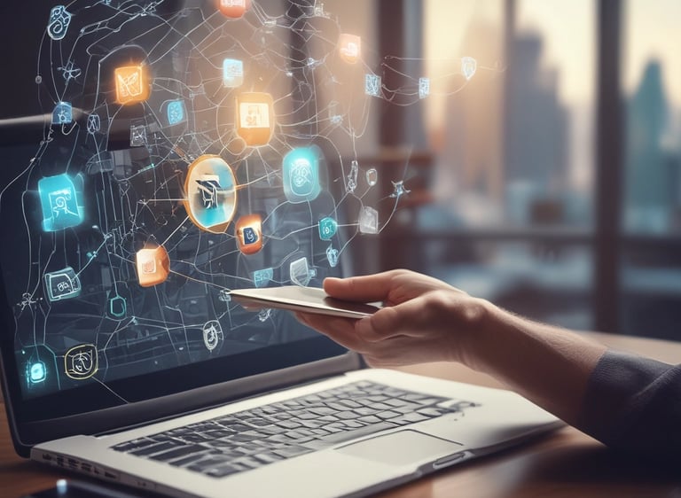 Sleek barcode printer in black and yellow printing labels on demand.