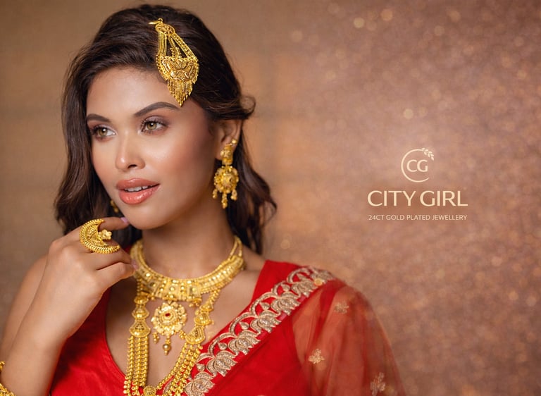 City Girl Jewellery - 24carat gold plated jewellery - City Gold Imitation Jewellery - Daily Wear