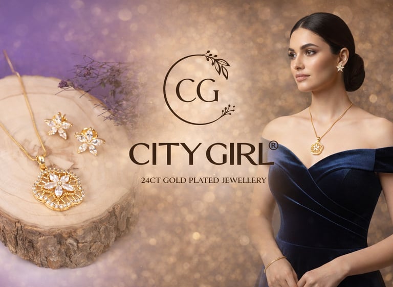 City Girl Jewellery - 24carat gold plated jewellery - City Gold Imitation Jewellery - Daily Wear