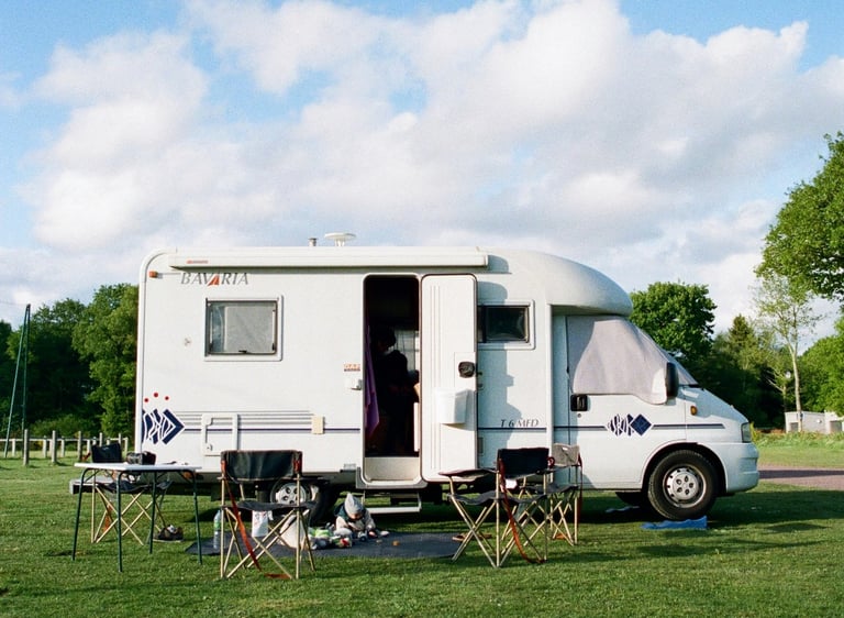 Stationnement de camping-car à la ferme