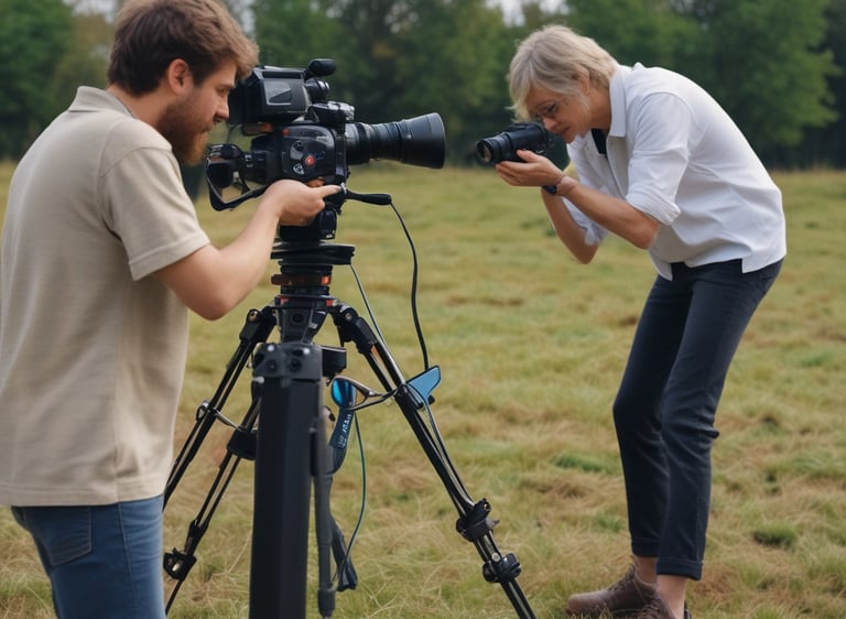 A communication tower stands tall against a clear blue sky, partially bordered by the silhouettes of lush trees.
