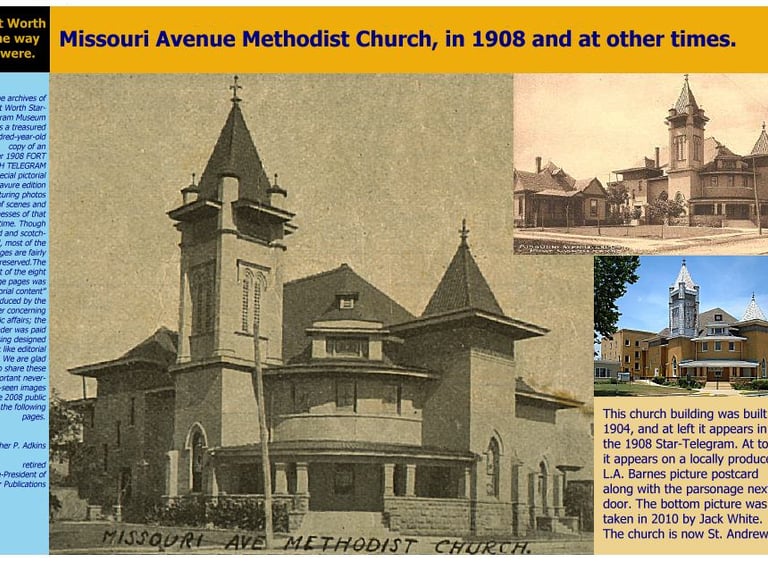 Saint Andrews UMC building in 1908.
