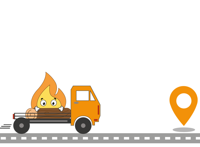 Grand Est livraison de stère de bois assuré avec notre camion 