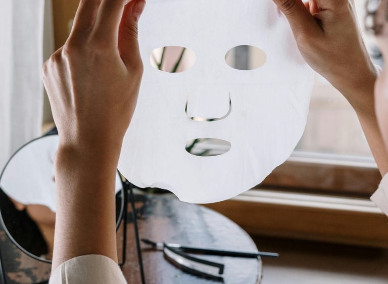 Hands holding a white paper mask - Photo by cottonbro studio