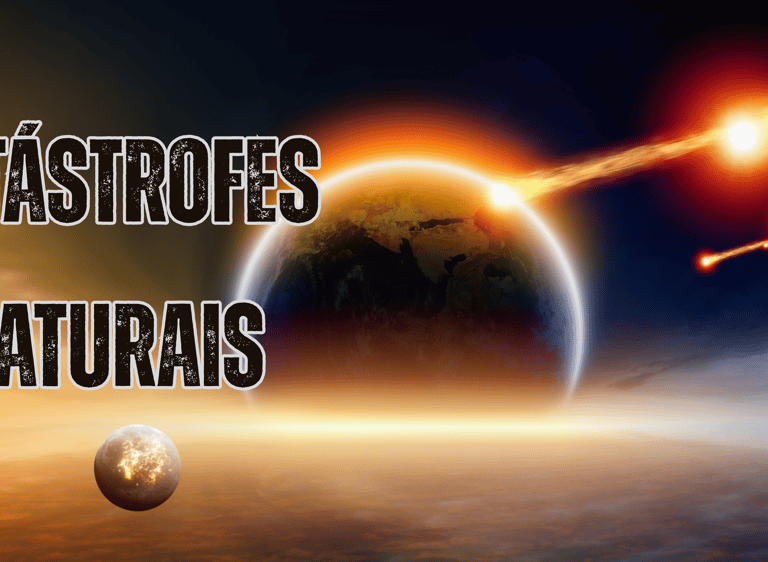 A imagem do planeta terra sendo atingido por um meteoro