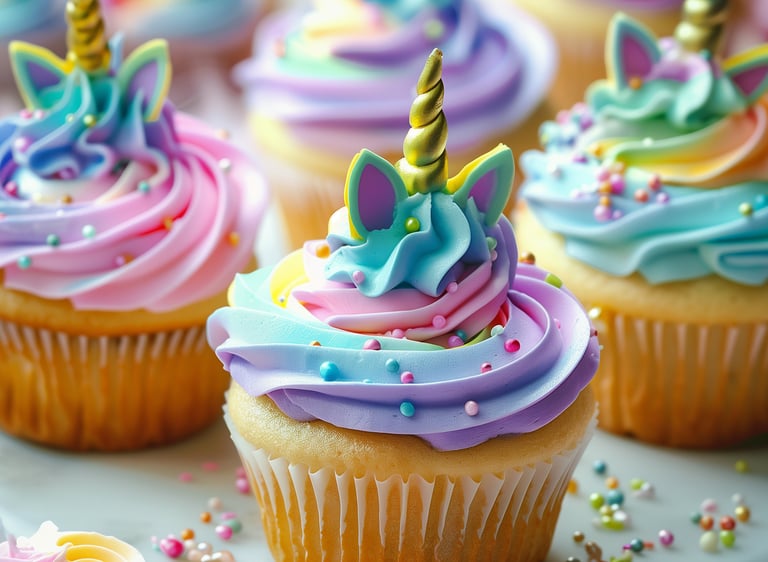 Unicorn cupcakes