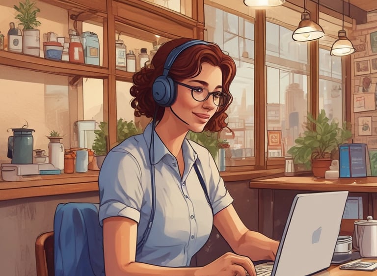 A friendly travel advisor speaking with clients from diverse backgrounds over video call.