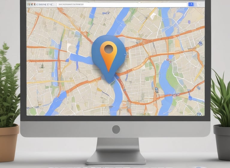 A travel consultant discussing a detailed city map with a client in a cozy office.