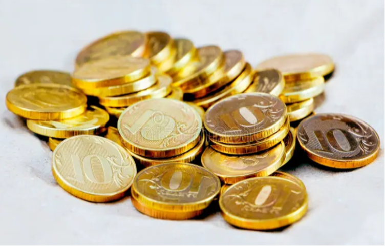 Pile of gold coins