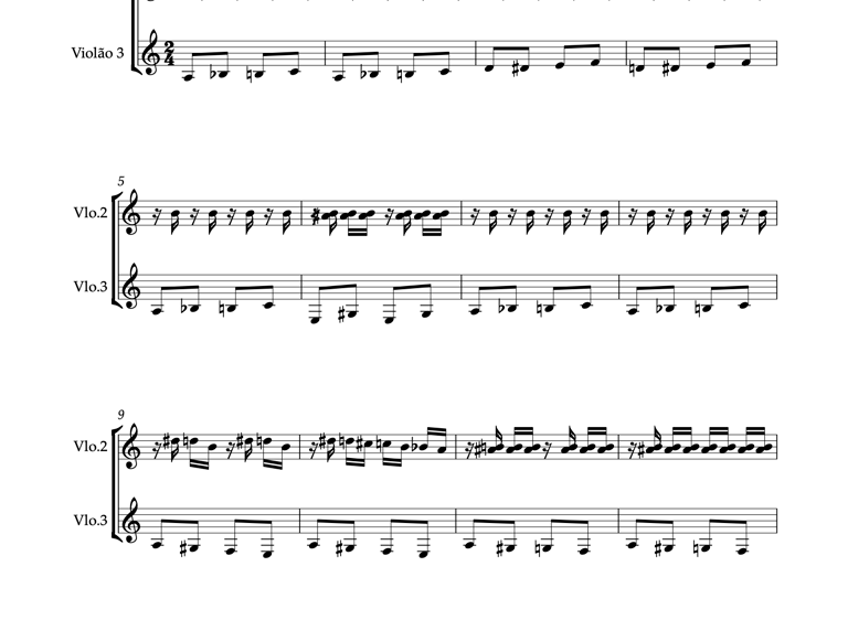 Imagem: parte completa de "Mi ou Fá?" do livro "violão em letra e música".