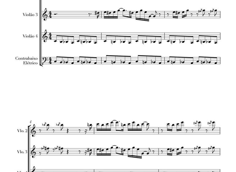 Imagem: parte completa de "A caminho do Sol" do livro "violão em letra e música".