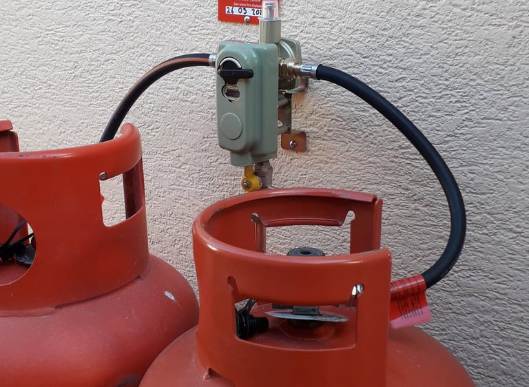 LPG bottle supply installation in Chawleigh