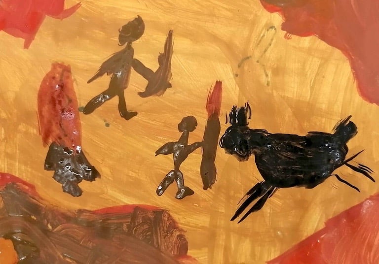 Kinderzeichnung Höhlenmalerei