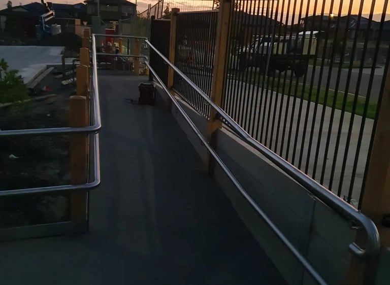 Custom steel metalwork fabricated and installed by Burra Fabrication