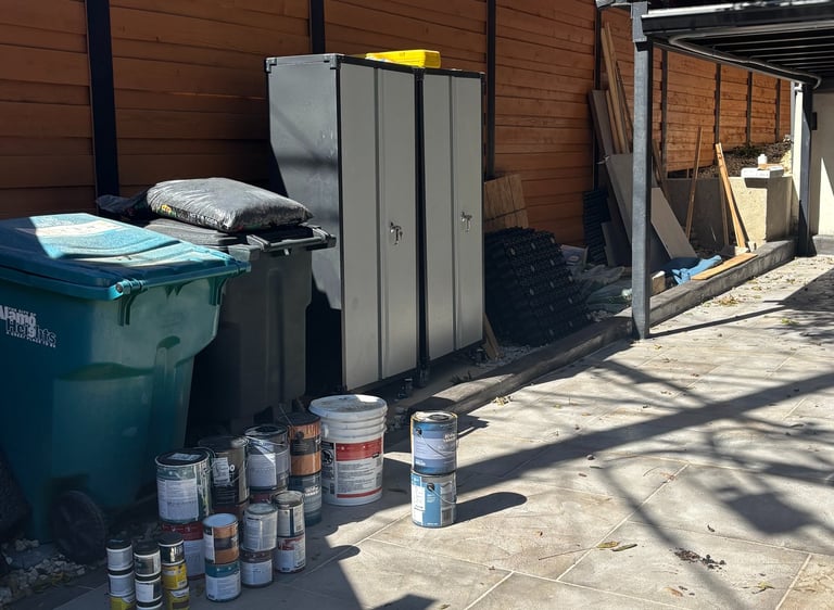 Paint buckets and Cans in need of disposal in San Antonio
