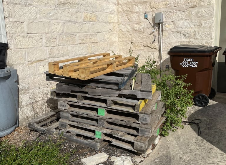 Wood Pallets In Need Of Junk Removal in 1604