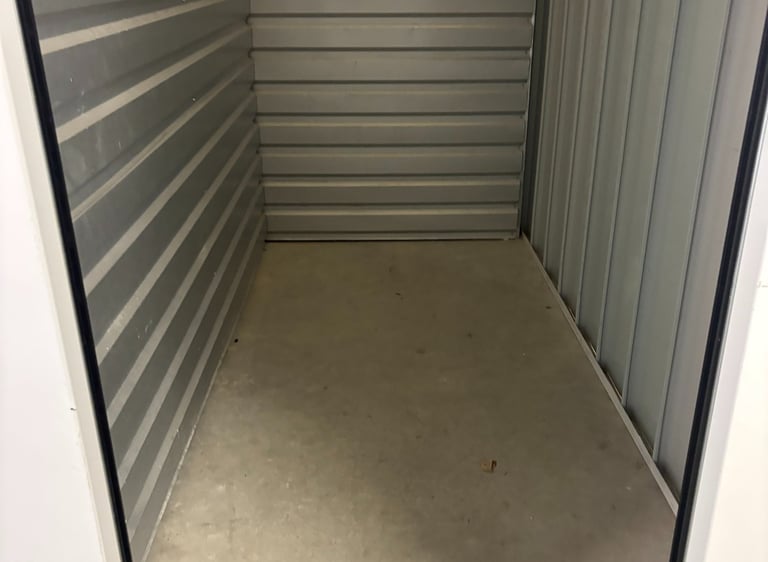 Storage Unit After Razorbill Junk Removal Cleanout