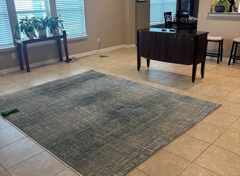 Living room Clear Of Old Furniture After Razorbill Junk Removal