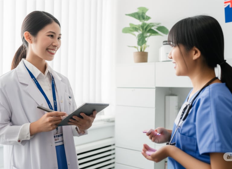 日本人看護師が別の日本人看護師をヒアリング